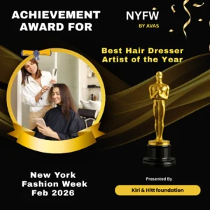 Achievement Award for Best Hair Dresser Artist of the Year 🏆