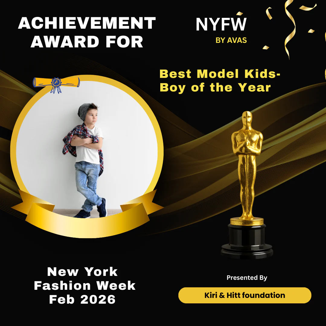 Achievement Award for Best Model Kids of the Year - Boy 🏆