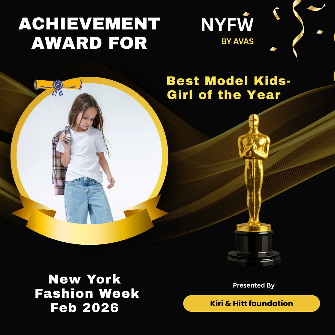 Achievement Award for Best Model Kids of the Year - Girl 🏆