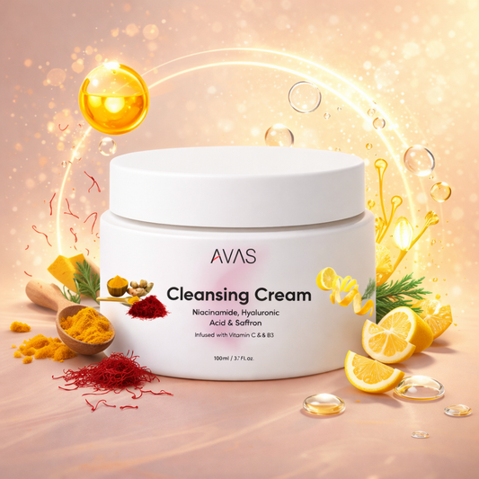 Avas Niacinamide, Hyaluronic Acid & Saffron Cleansing Cream