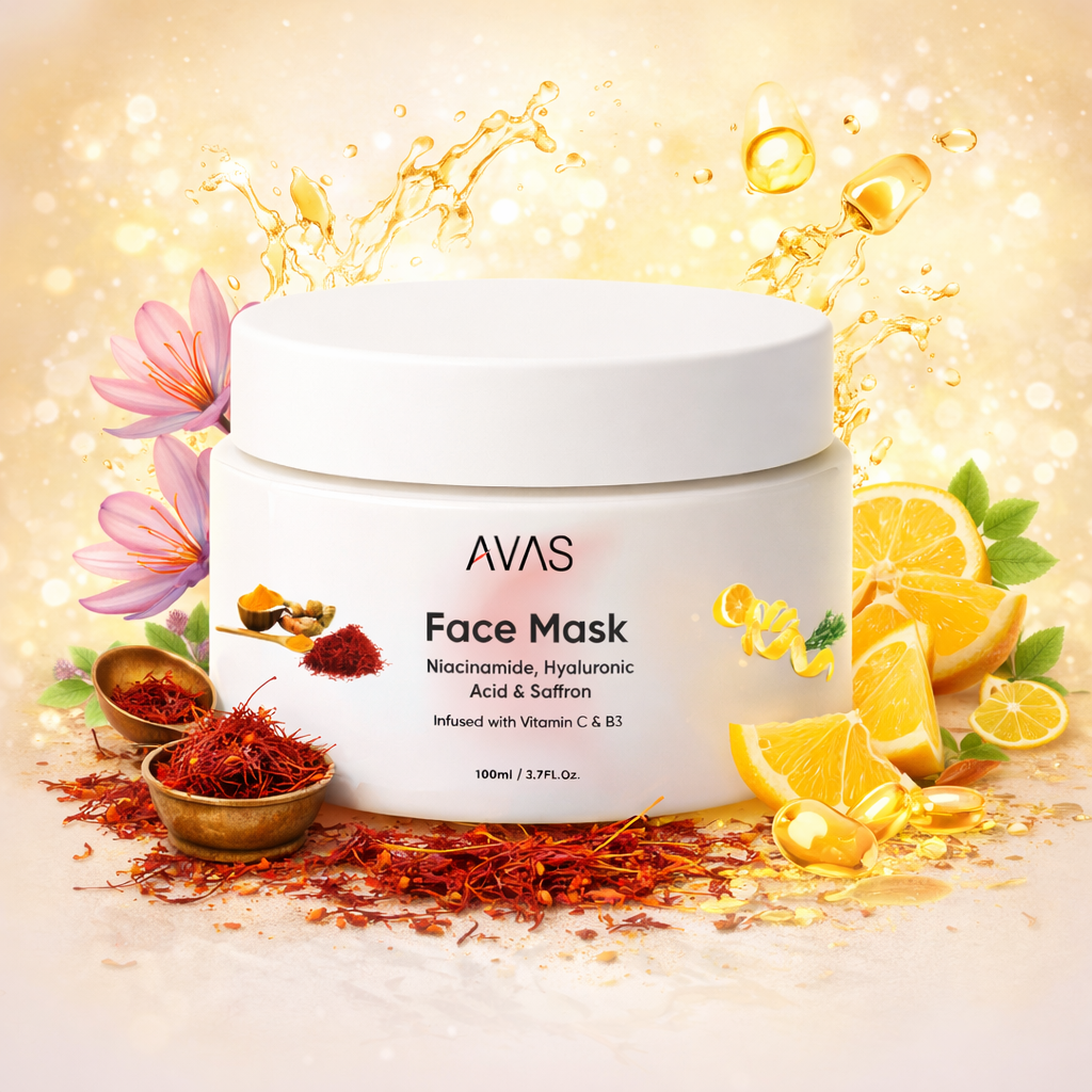 Avas Niacinamide, Hyaluronic Acid & Saffron Face Mask
