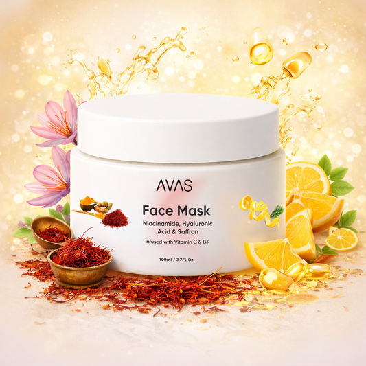 Avas Niacinamide, Hyaluronic Acid & Saffron Face Mask