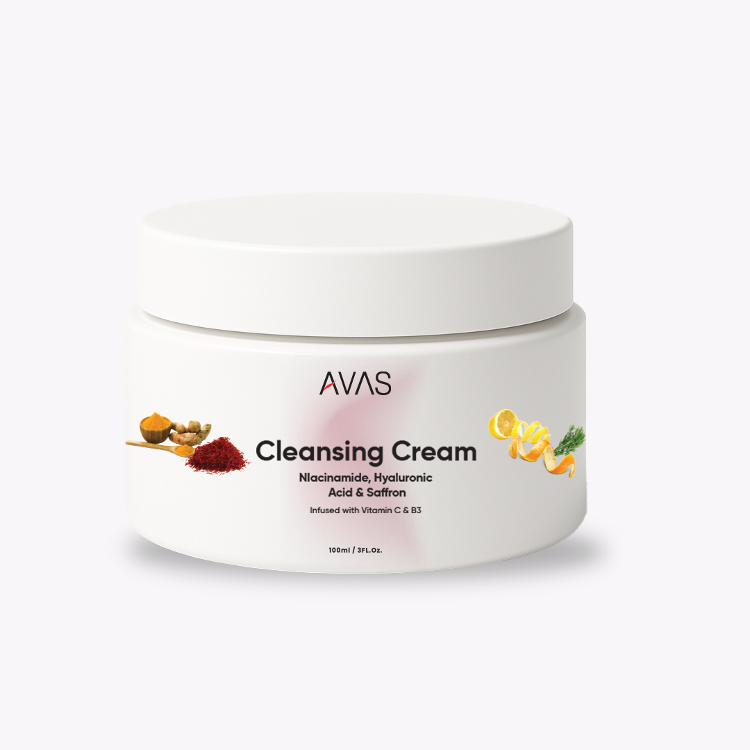 Avas Niacinamide, Hyaluronic Acid & Saffron Cleansing Cream
